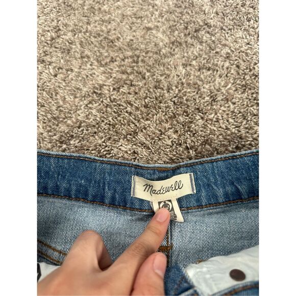 madewell high rise denim shorts cut off jean shorts women’s size 26 distressed - Picture 5 of 11